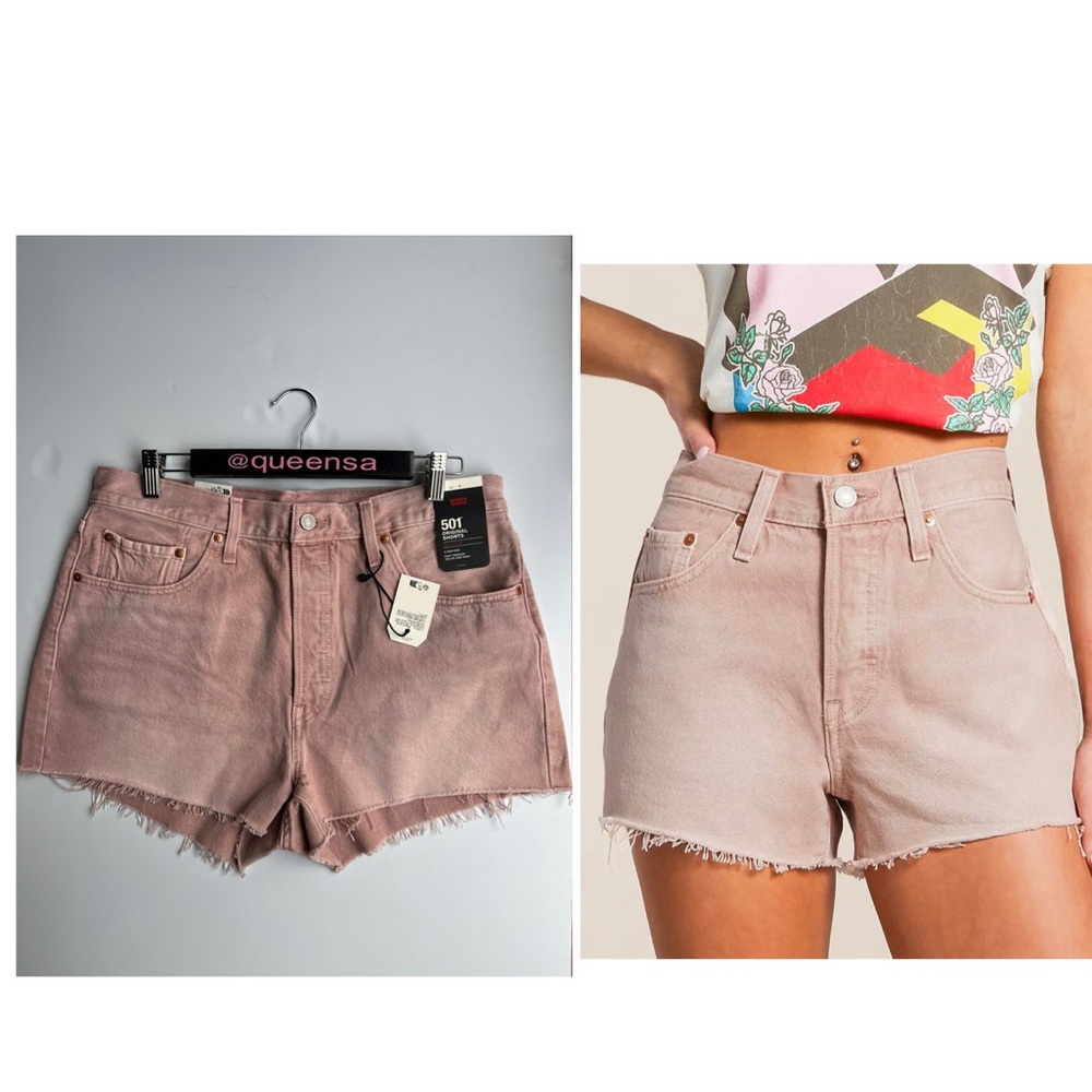 Levi's 501 Original Short in Chipped Sepia Rose Size 33